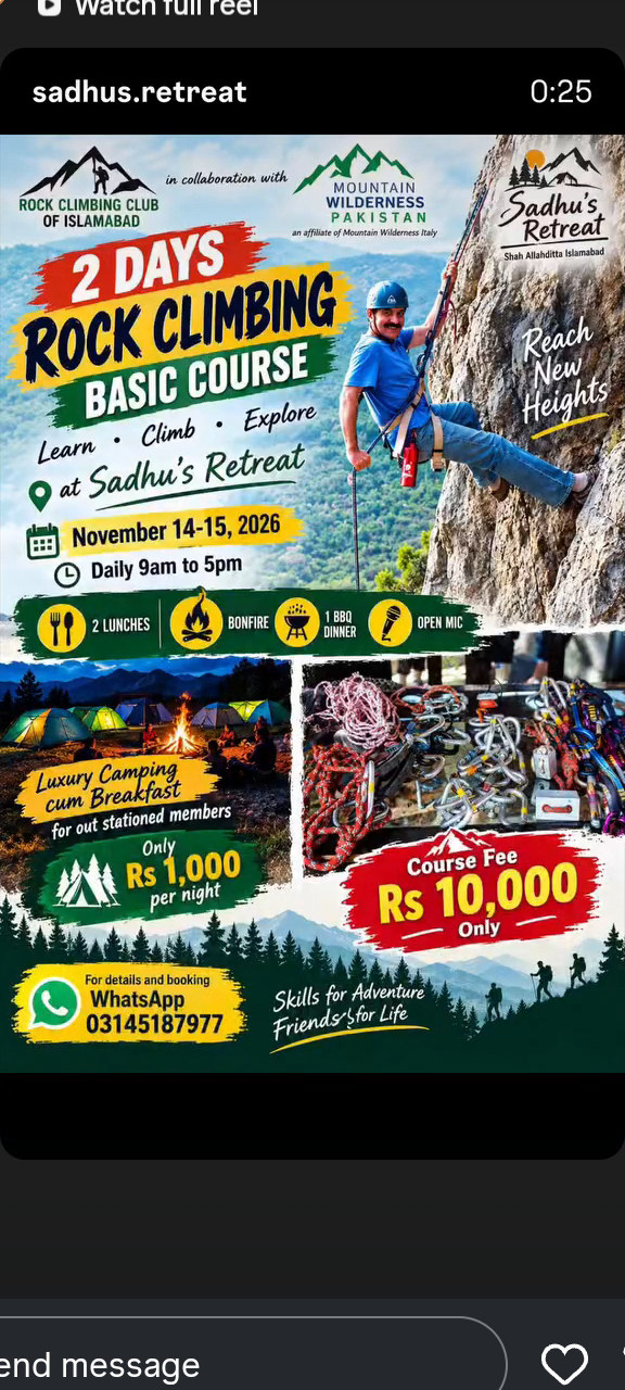 2 Days Rock Climbing Basic Course poster