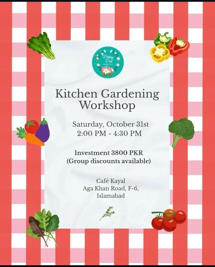 Kitchen Gardening Workshop poster