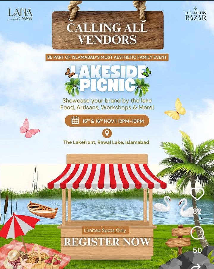 Lakeside Picnic - Vendor Call poster