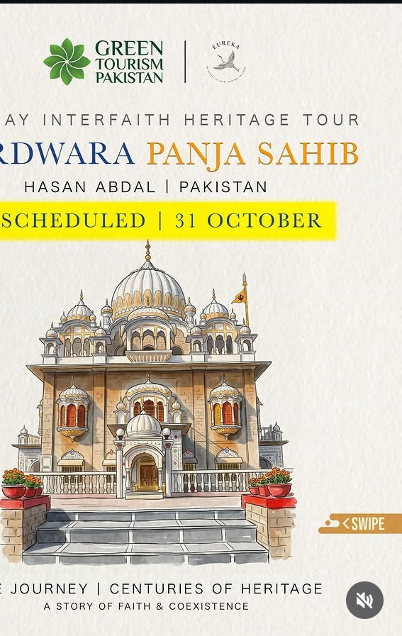One-Day Interfaith Heritage Tour: Gurdwara Panja Sahib poster