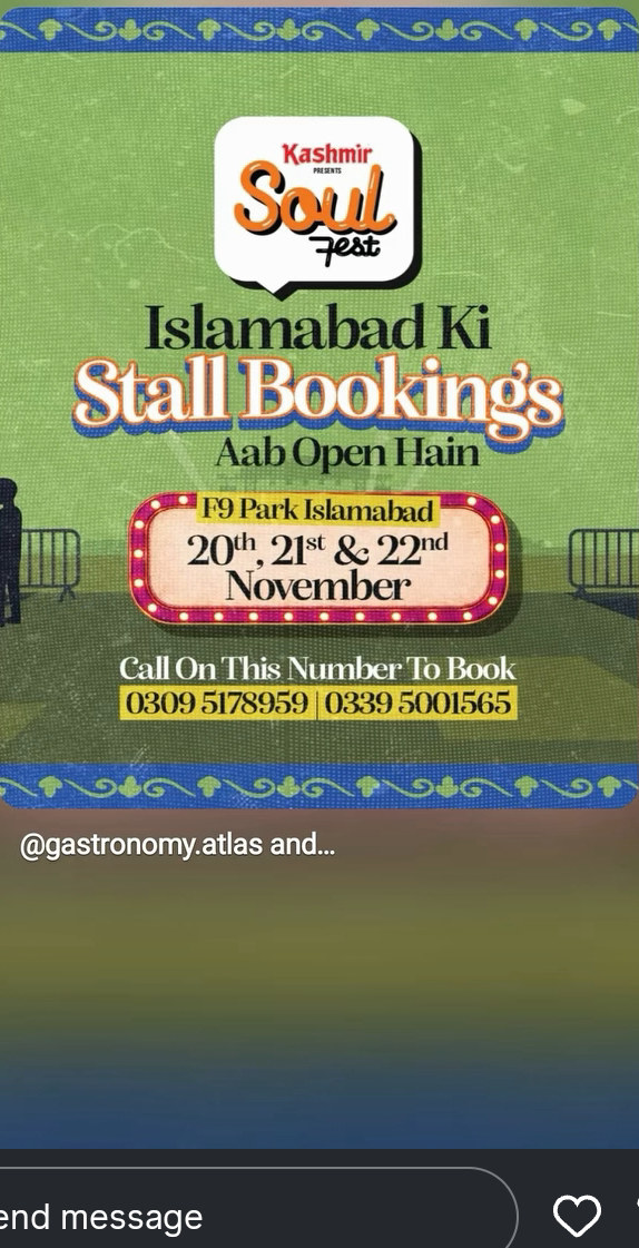 Kashmir Soul Fest - Stall Bookings poster